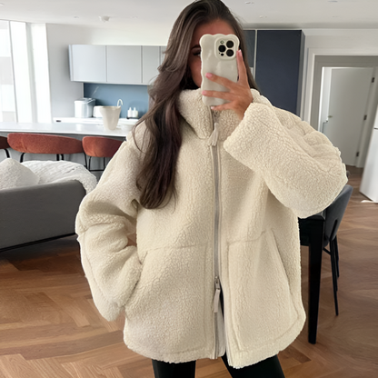 Weiche Fleecejacke Damen Teddy Soft Style