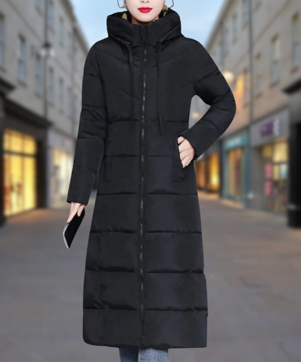 Warme Winterjacke Mittellang Damen Daunenjacke