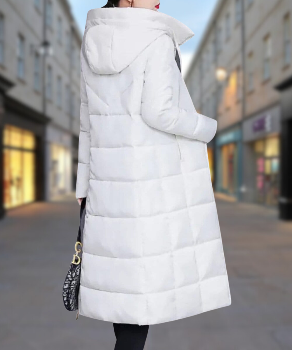 Warme Winterjacke Mittellang Damen Daunenjacke