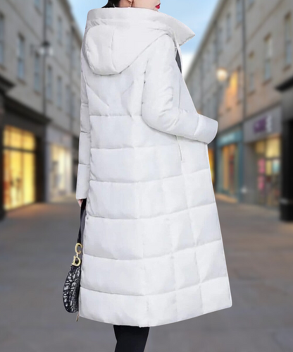 Warme Winterjacke Mittellang Damen Daunenjacke