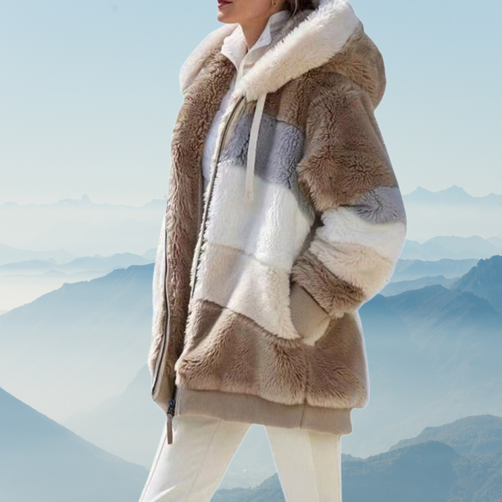 Große Fleece Pullover Damen Oversized