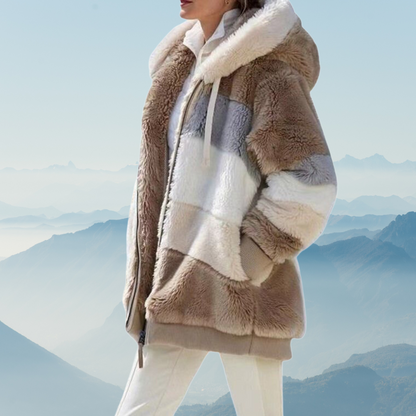 Große Fleece Pullover Damen Oversized
