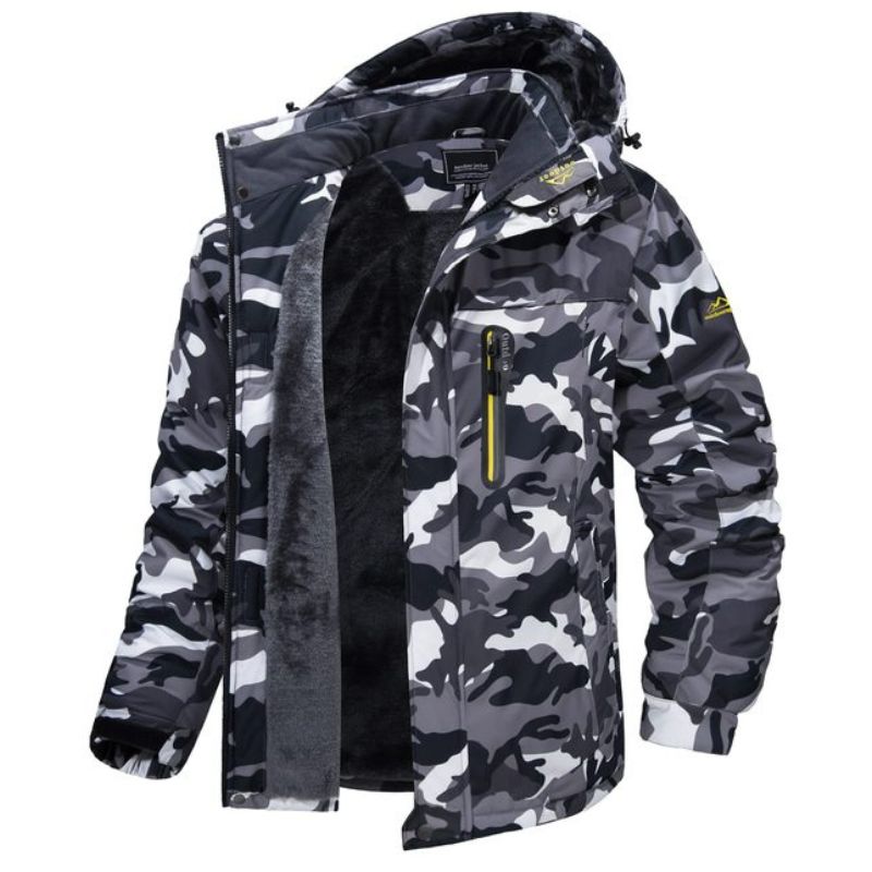 Herren Winterjacke Warm Isoliert Wasserdicht