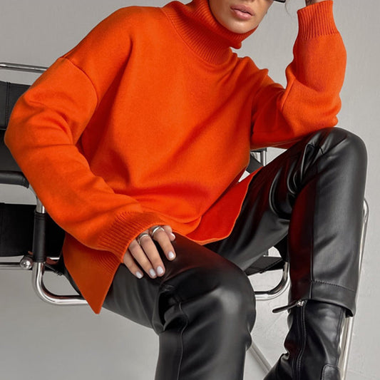 Stilvolle Pullover Damen Langarm Elegant - IdealeKleiden