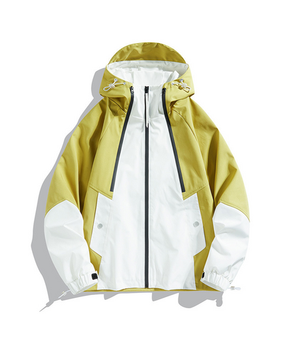 Wasserdichte Unisex-Jacke Kapuze Regenmantel
