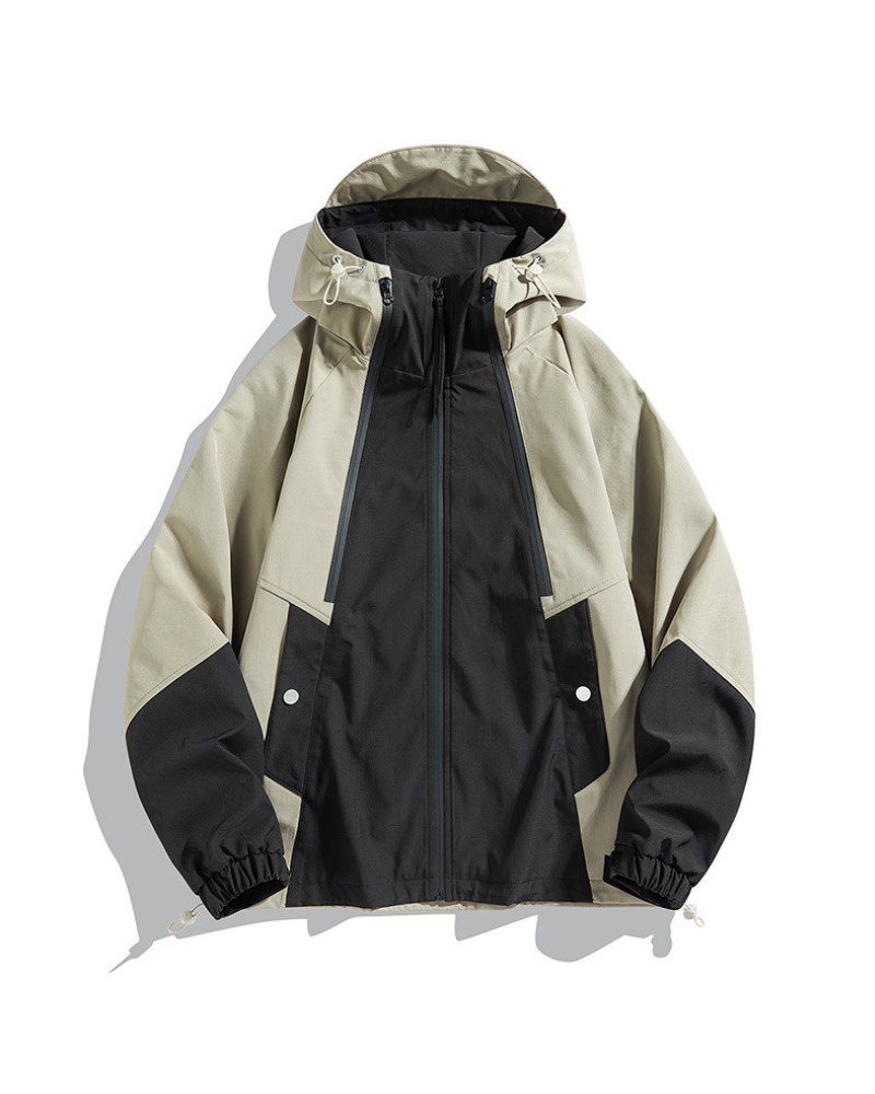 Wasserdichte Unisex-Jacke Kapuze Regenmantel