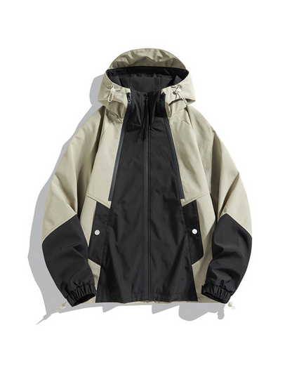 Wasserdichte Unisex-Jacke Kapuze Regenmantel
