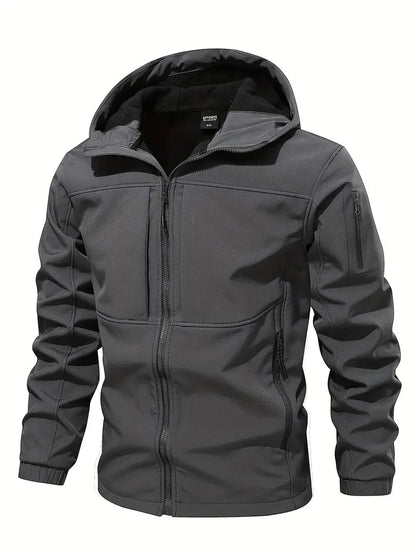 Herren Outdoor-Jacke Kapuze Fleece Isolierung