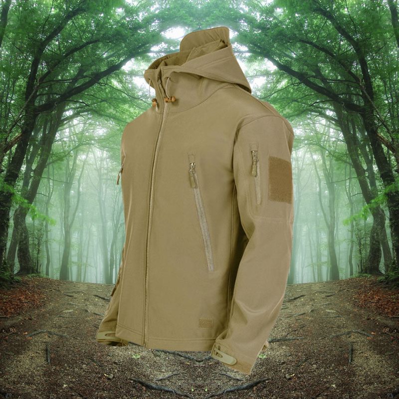 Wasserdichte Herrenjacke Winddicht Mit Kapuze