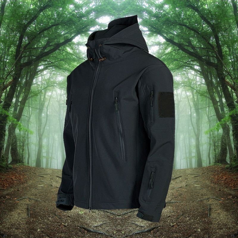 Wasserdichte Herrenjacke Winddicht Mit Kapuze - IdealeKleiden