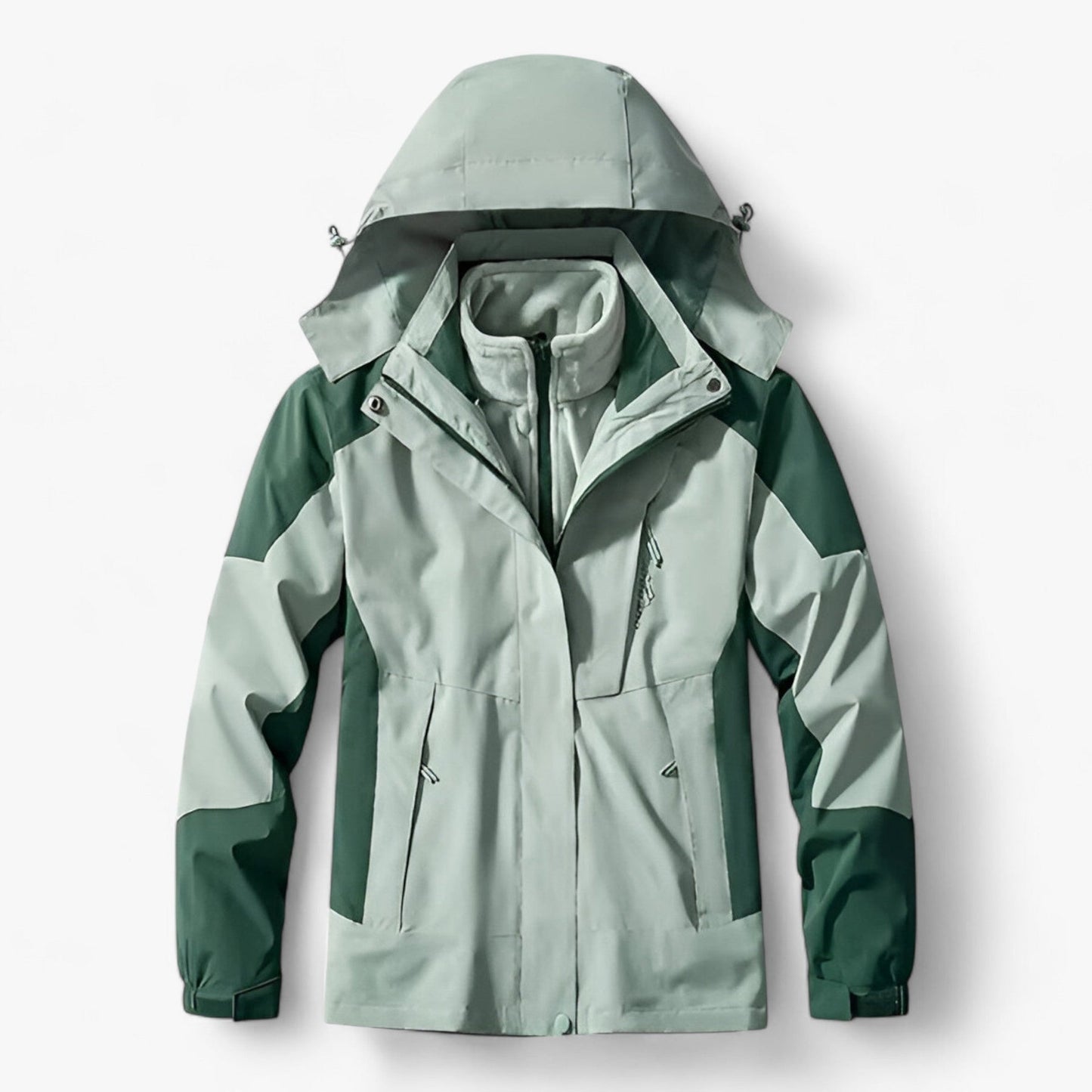 Wasserdichte Herren Outdoor-Jacke Kapuze Fleece