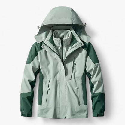 Wasserdichte Herren Outdoor-Jacke Kapuze Fleece