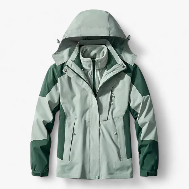 Wasserdichte Herren Outdoor-Jacke Kapuze Fleece