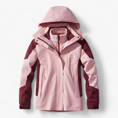 Wasserdichte Herren Outdoor-Jacke Kapuze Fleece