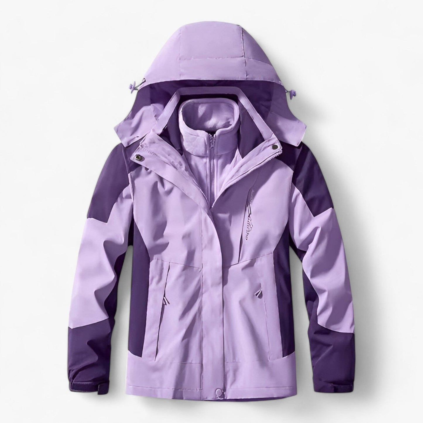 Wasserdichte Herren Outdoor-Jacke Kapuze Fleece