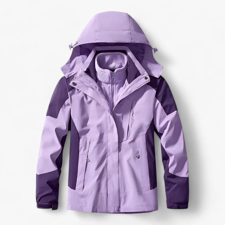 Wasserdichte Herren Outdoor-Jacke Kapuze Fleece
