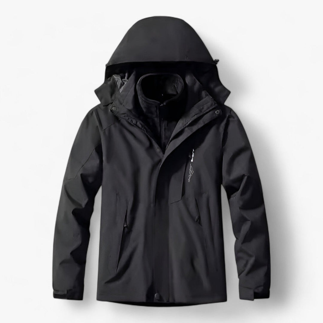 Wasserdichte Herren Outdoor-Jacke Kapuze Fleece - IdealeKleiden