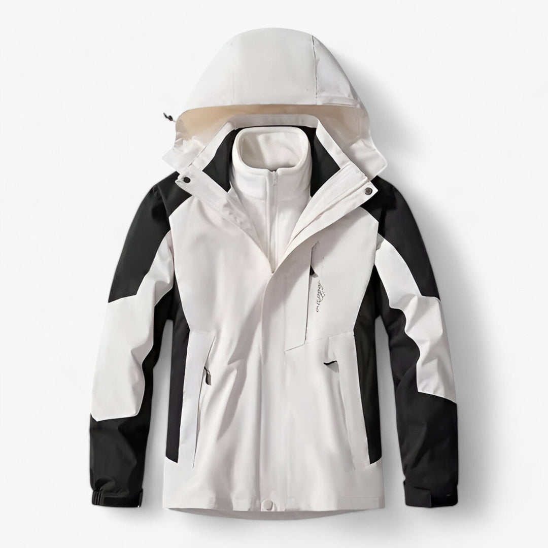 Wasserdichte Herren Outdoor-Jacke Kapuze Fleece