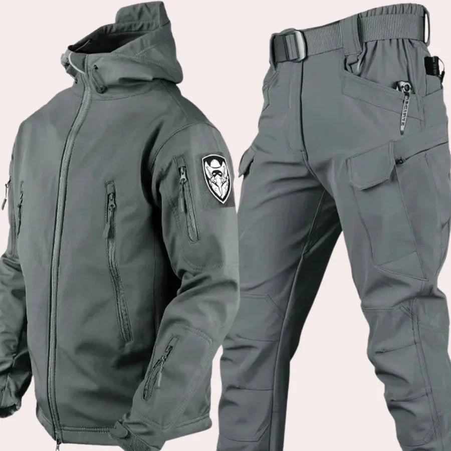 Wasserdichte Outdoor-Jacke und Hose Militärstil Herren