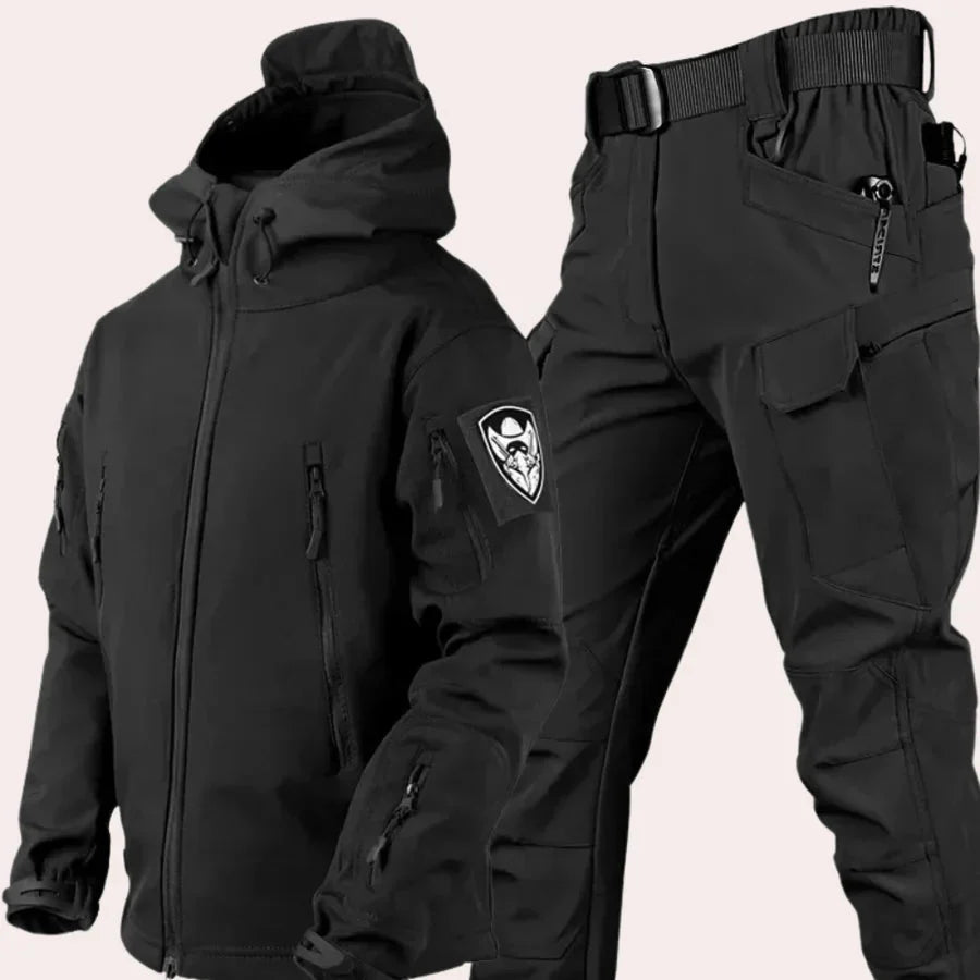 Wasserdichte Outdoor-Jacke und Hose Militärstil Herren