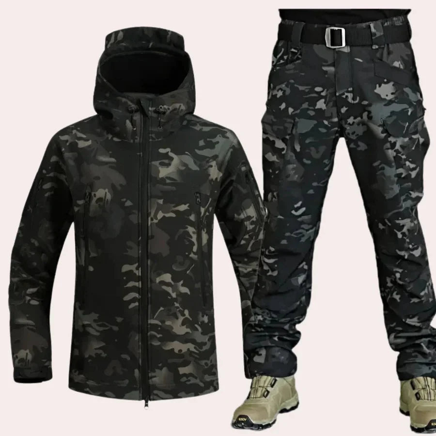 Wasserdichte Outdoor-Jacke und Hose Militärstil Herren