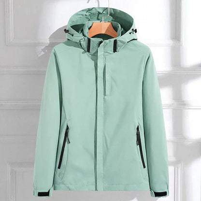 Wasserdichte Damen-Regenjacke Kapuze - Elegant und Praktisch