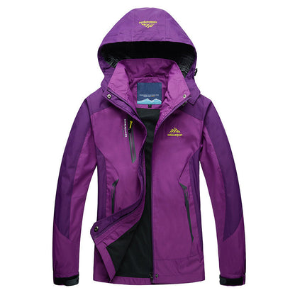Wasserdichte Frauenjacke mit Abnehmbarer Kapuze