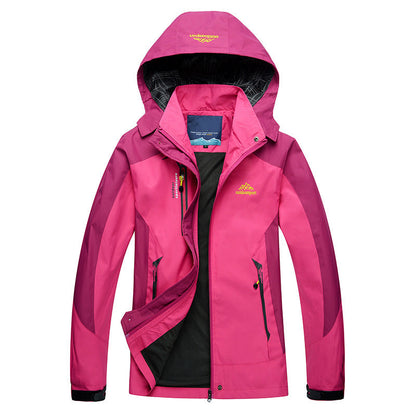 Wasserdichte Frauenjacke mit Abnehmbarer Kapuze