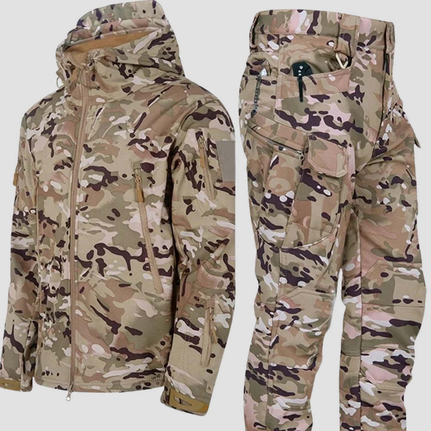 Taktische Herrenjacke Camo Winter Outdoor