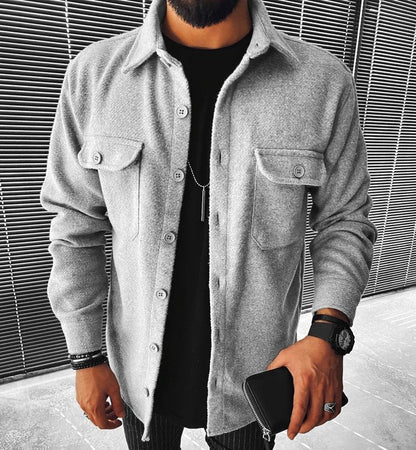 Herren Overshirt mit Brusttaschen - IdealeKleiden