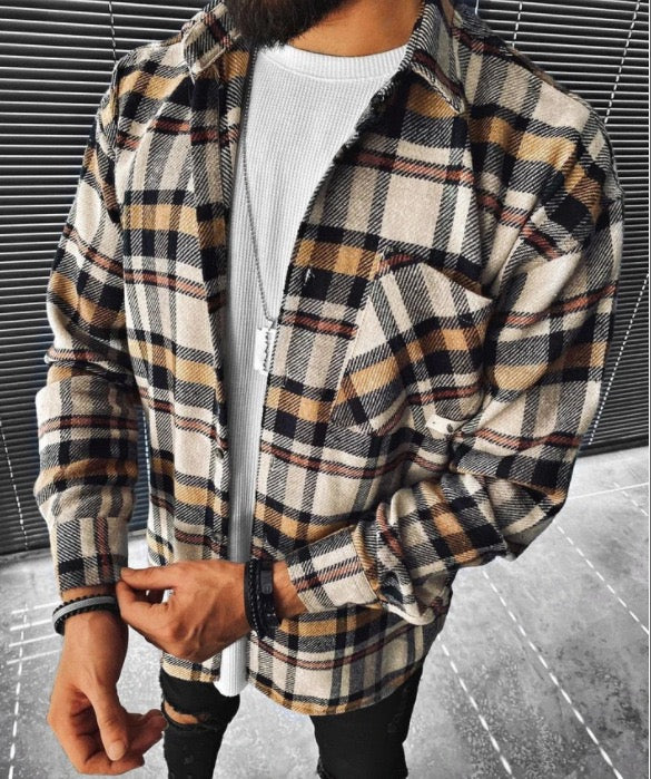 Herren Overshirt mit Brusttaschen