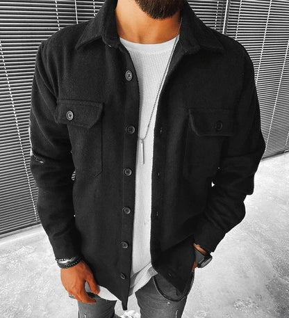 Herren Overshirt mit Brusttaschen
