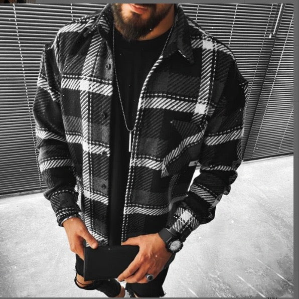 Herren Overshirt mit Brusttaschen