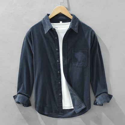 Männer Overshirt Lässig Langarm Modern