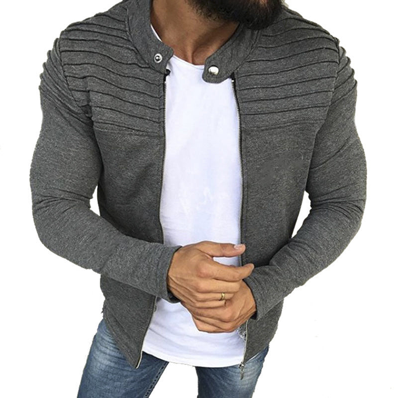 Slim Fit Herren Sweatshirt mit Reißverschluss