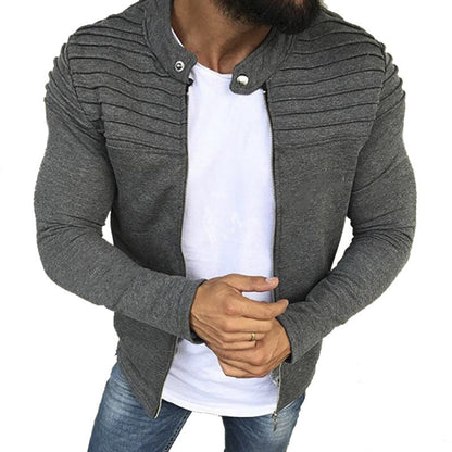 Slim Fit Herren Sweatshirt mit Reißverschluss