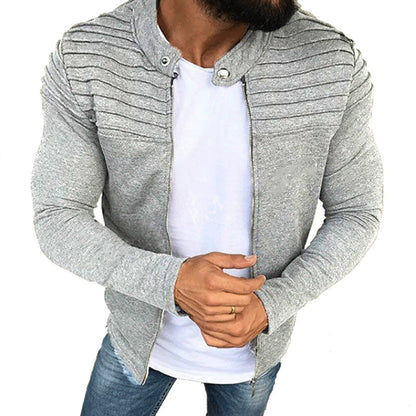 Slim Fit Herren Sweatshirt mit Reißverschluss