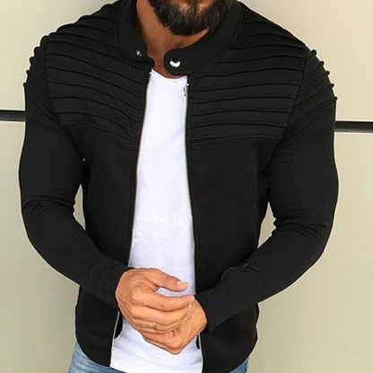 Slim Fit Herren Sweatshirt mit Reißverschluss