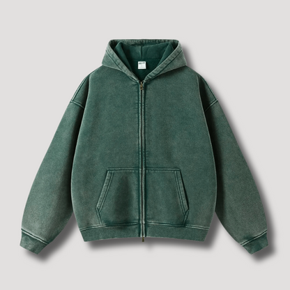 Große Herren Hoodie Reißverschluss Kapuze