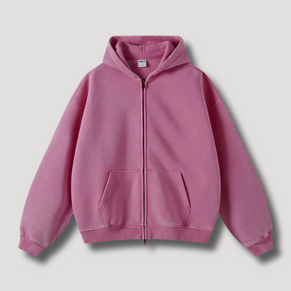 Große Herren Hoodie Reißverschluss Kapuze