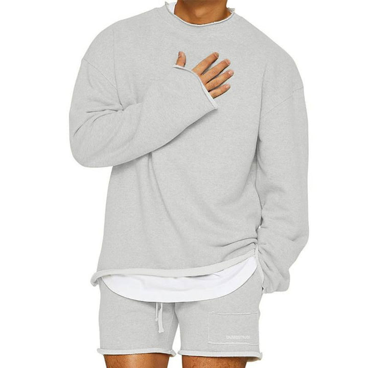 Großer Pullover Lässig Einfarbig Herren