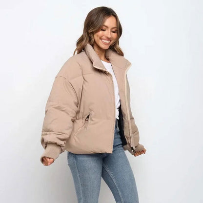 Winterjacke Steppdesign Kurz Modisch - IdealeKleiden
