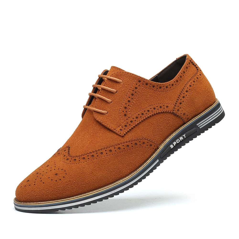 Herren Schnürschuhe Wildleder Elegant