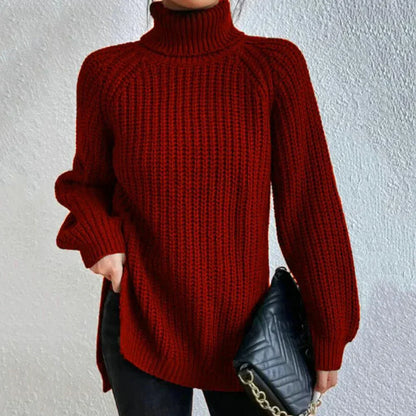 Schöner Rollkragen Pullover Damen