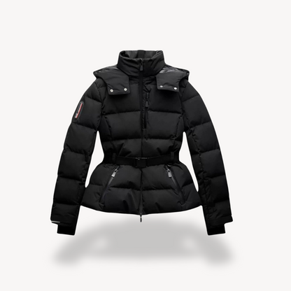 Damen Pufferjacke Mit Gürtel Elegant