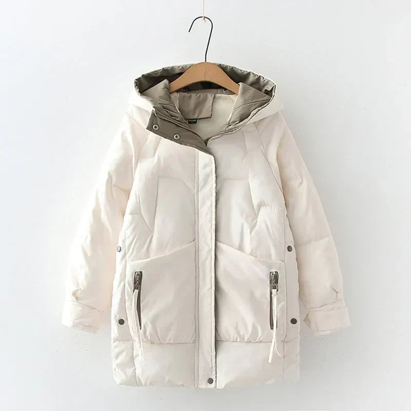 Bequeme Kapuzenjacke Lockere Passform