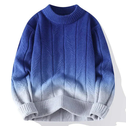Zweifarbiger Strickpullover Herren Modern