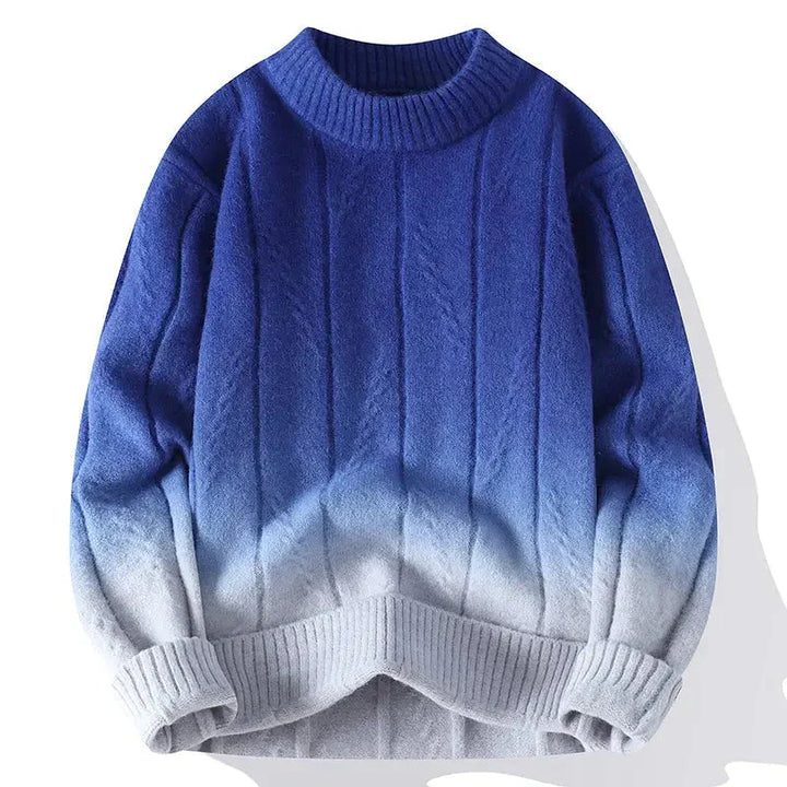 Zweifarbiger Strickpullover Herren Modern
