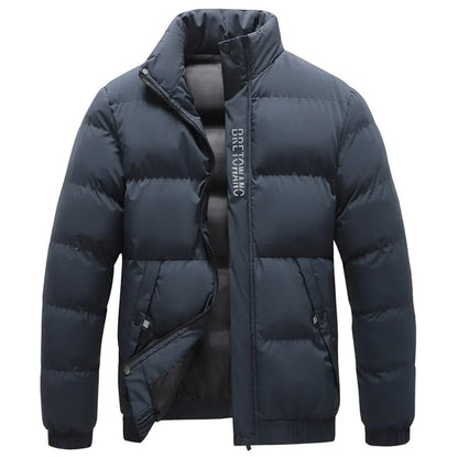Herren Winterjacke Mit Kragen Elegant - IdealeKleiden