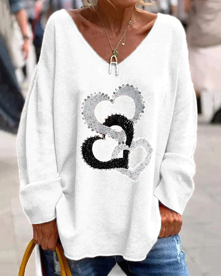 Bequemer Damen Pullover Modern Style